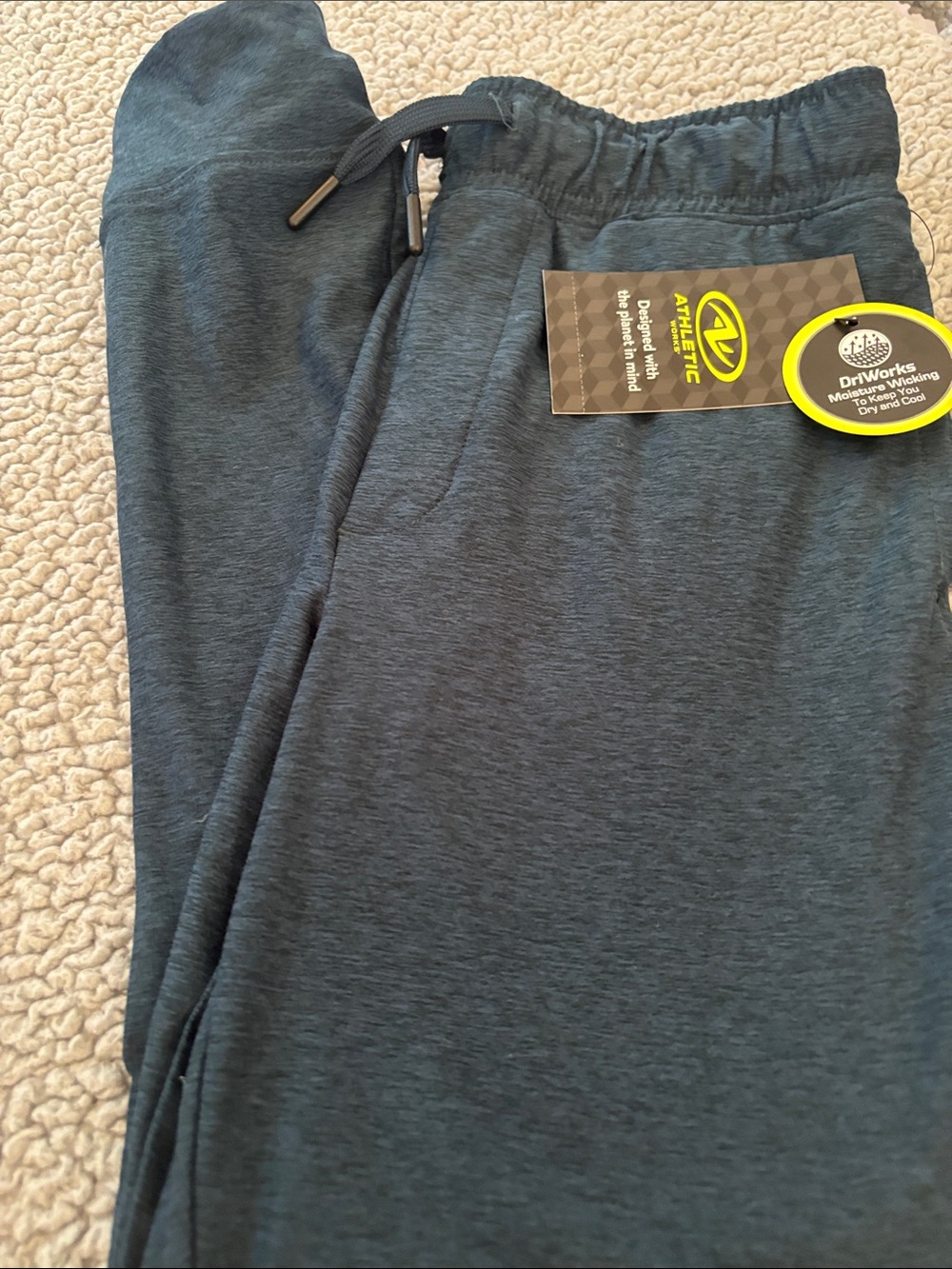 NWT Athletic Works Boys Blue Jogger Sweatpants
